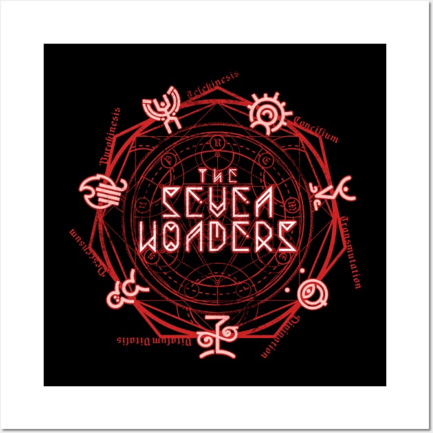 The Seven Wonders - devil red Wall Art by HtCRU